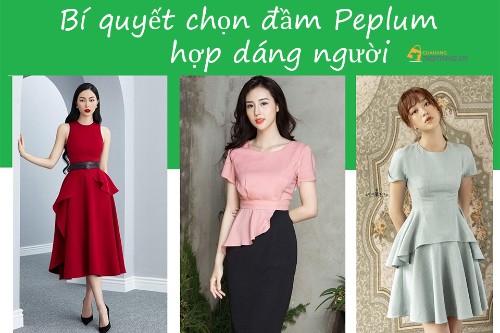 Bí quyết chọn đầm Peplum theo dáng người đẹp miễn chê